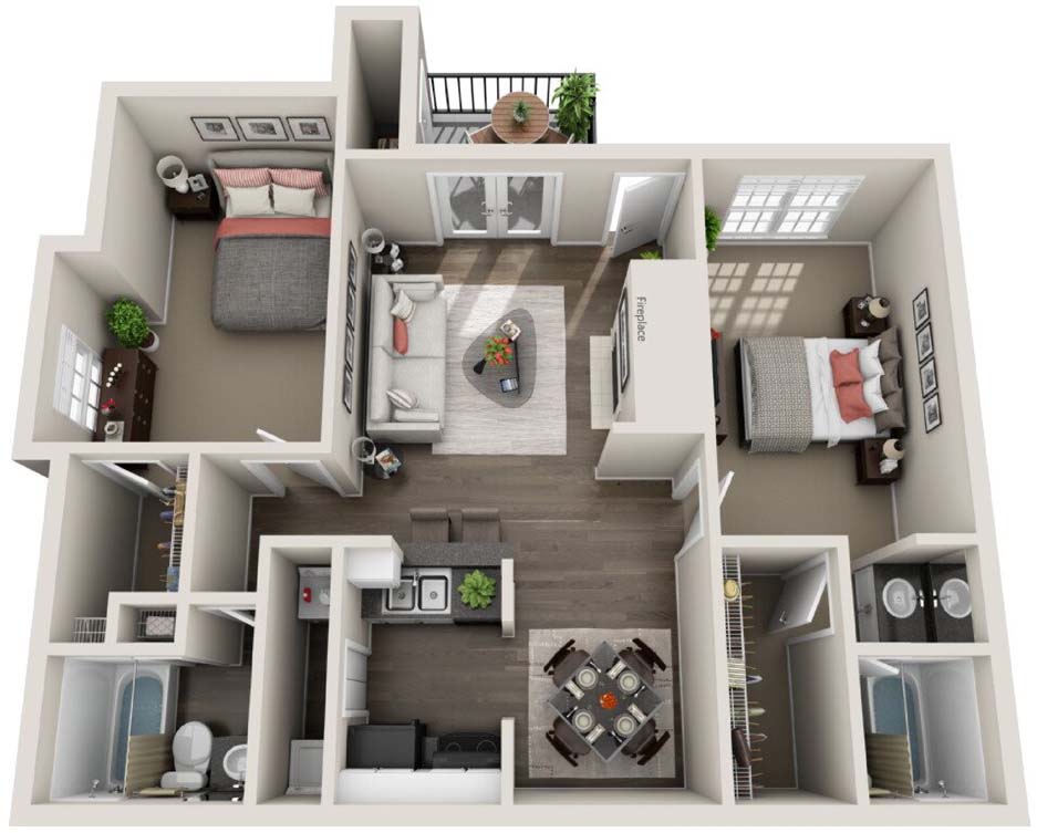 The Alison - Renovated floor plan